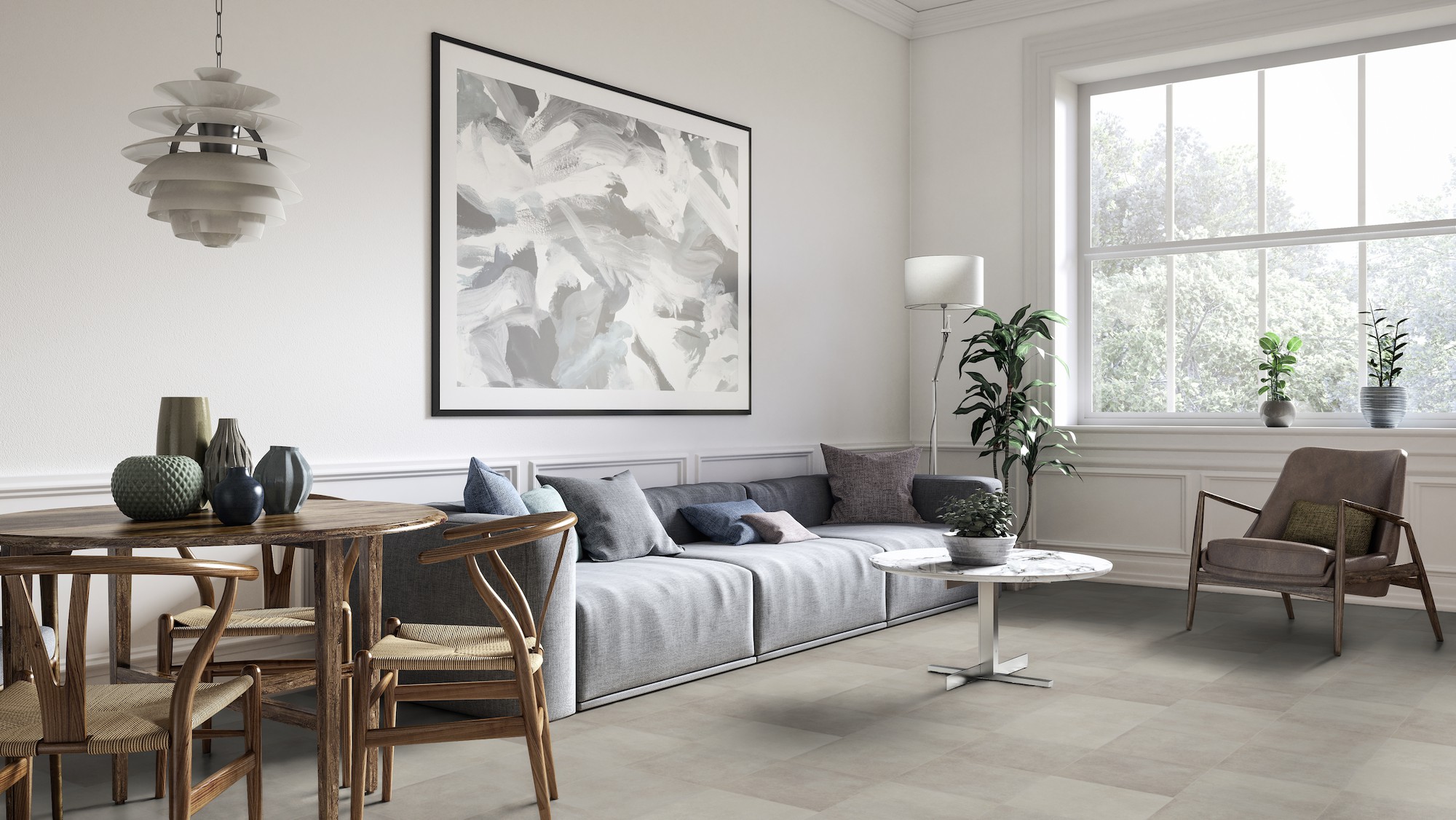 Tivoli Light Grey Livingroom
